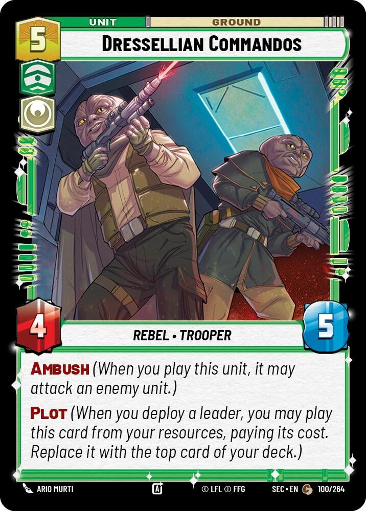 Image for Dressellian Commandos (100/264) (Secrets of Power) - Star Wars: Unlimited