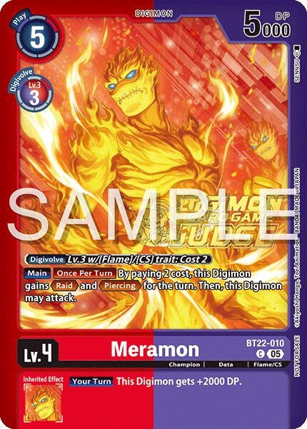 Image for Meramon (Judge Pack 2025 Wave 2) (BT22-010 C) (Cyber Eden) - Digimon Card Game