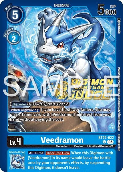 Image for Veedramon (Judge Pack 2025 Wave 2) (BT22-022 C) (Cyber Eden) - Digimon Card Game