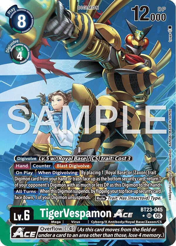 Image for TigerVespamon ACE (Alternate Art) (BT23-045 SR) (Hackers' Slumber) - Digimon Card Game