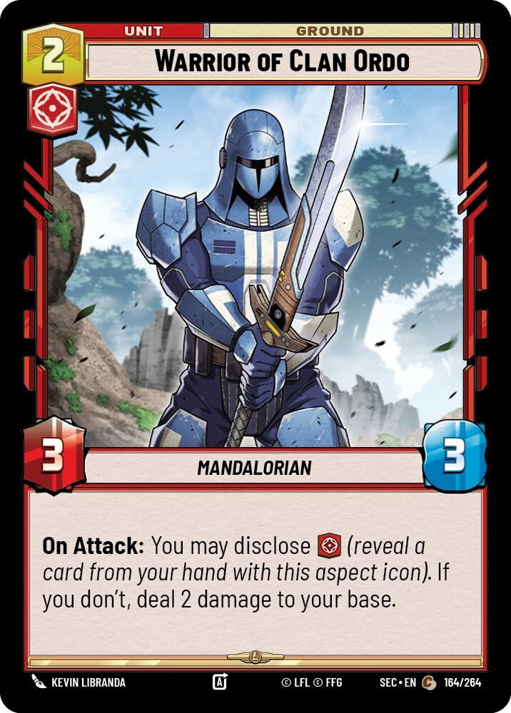 Image for Warrior of Clan Ordo (164/264) (Secrets of Power) - Star Wars: Unlimited