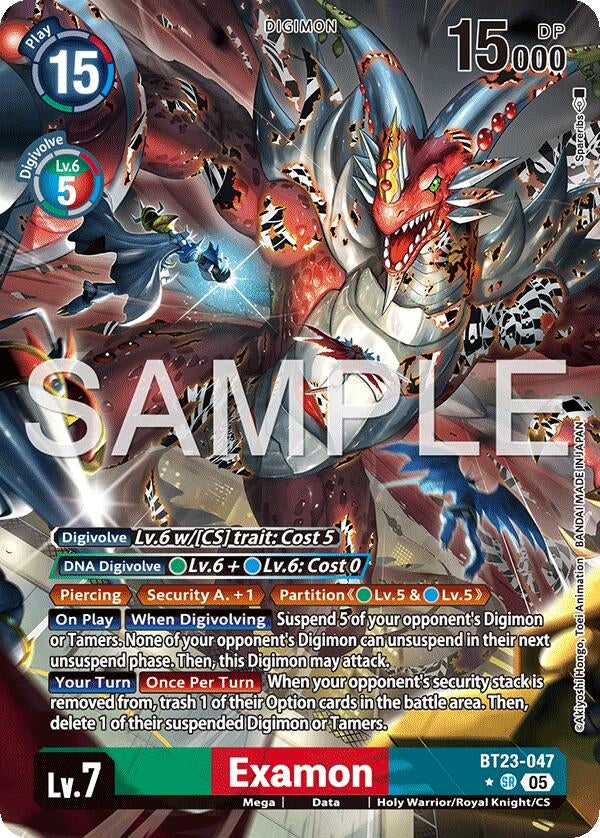 Image for Examon (Alternate Art) (BT23-047SR) (Hackers' Slumber) - Digimon Card Game