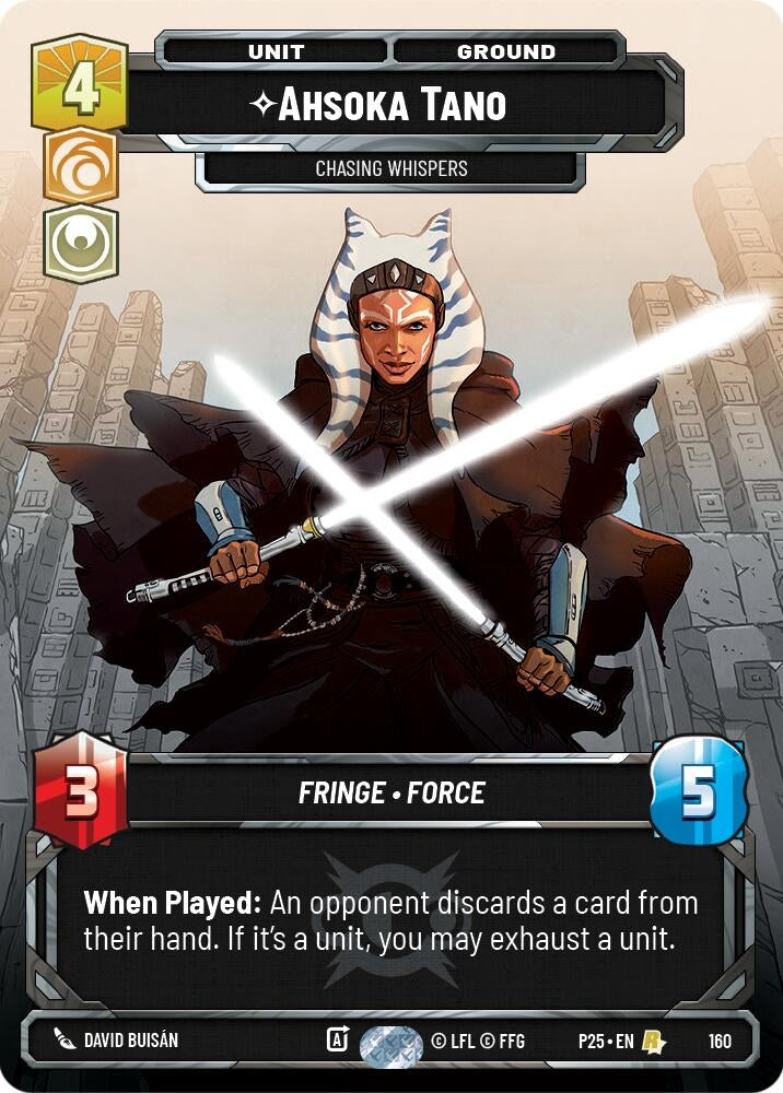 Image for Ahsoka Tano - Chasing Whispers (160) (Sector and Regional Promos: Season 1) - Star Wars: Unlimited