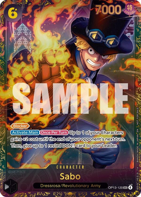 Image for Sabo (Store Treasure Cup 2025) (OP13-120) (One Piece Promotion Cards) - One Piece Card Game
