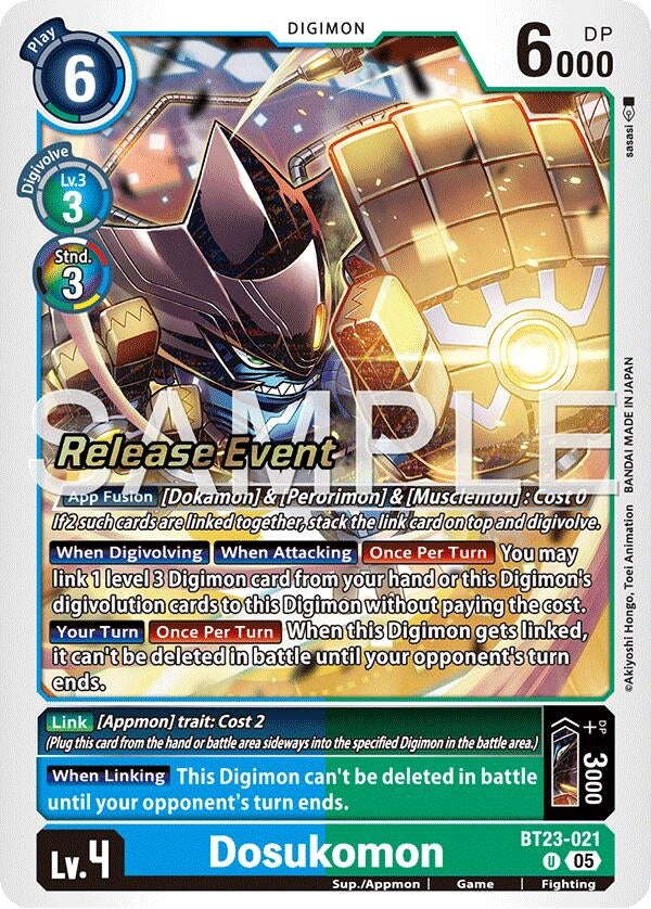 Image for Dosukomon (BT23-021 U) (Hackers' Slumber Release Event Cards) - Digimon Card Game