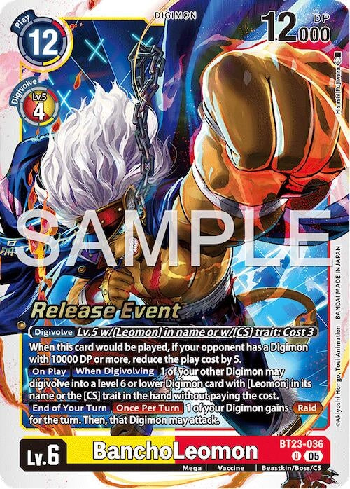 Image for BanchoLeomon (BT23-036 U) (Hackers' Slumber Release Event Cards) - Digimon Card Game