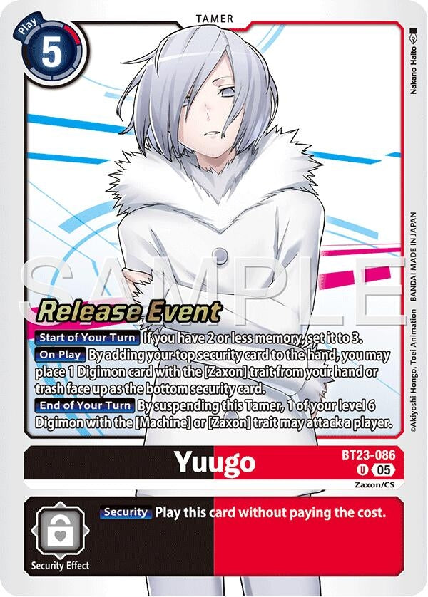 Image for Yuugo (BT23-086 U) (Hackers' Slumber Release Event Cards) - Digimon Card Game