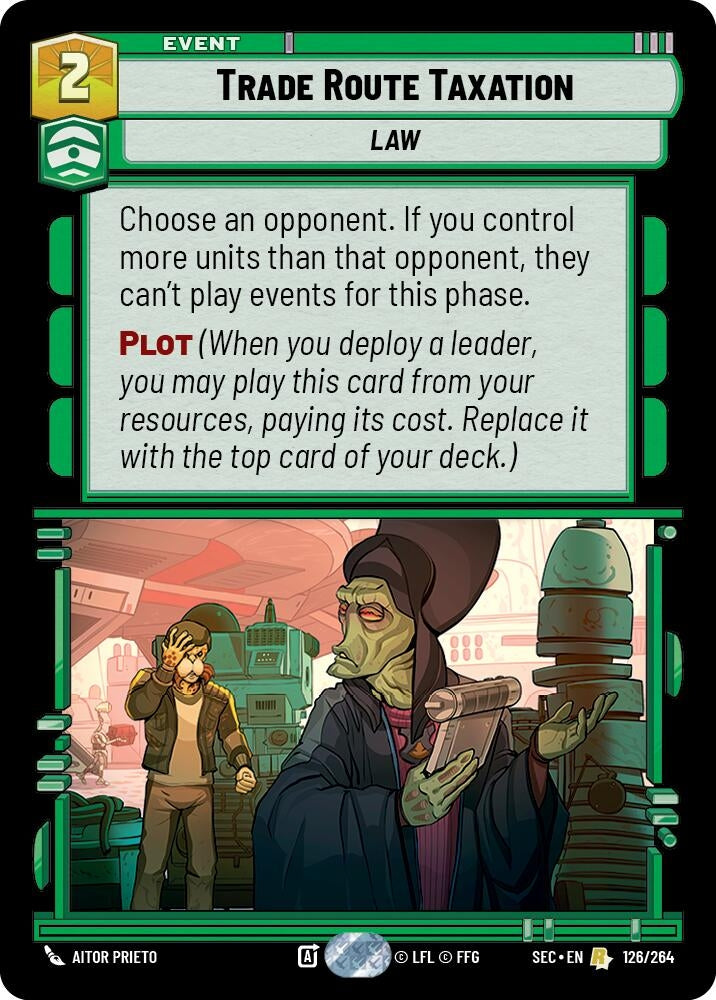 Image for Trade Route Taxation (126/264) (Secrets of Power) - Star Wars: Unlimited