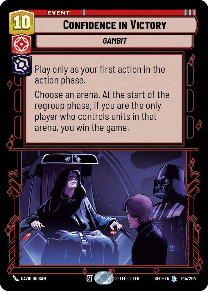Image for Confidence in Victory (145/264) (Secrets of Power) - Star Wars: Unlimited