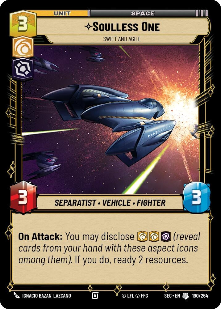 Image for Soulless One - Swift and Agile (190/264) (Secrets of Power) - Star Wars: Unlimited