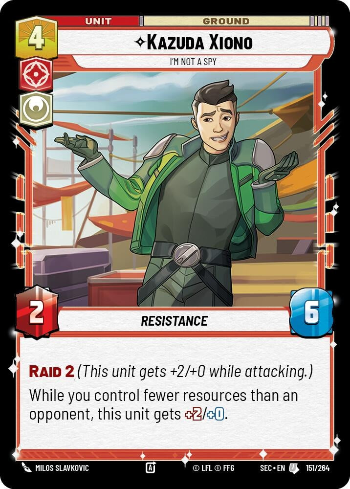 Image for Kazuda Xiono - I'm Not A Spy (151/264) (Secrets of Power) - Star Wars: Unlimited