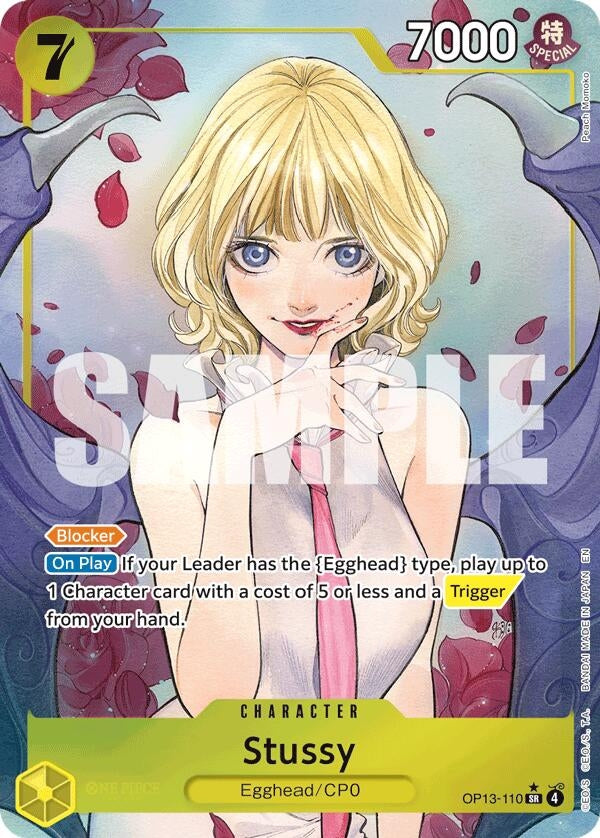 Image for Stussy (Alternate Art) (OP13-110) (Carrying On His Will) - One Piece Card Game