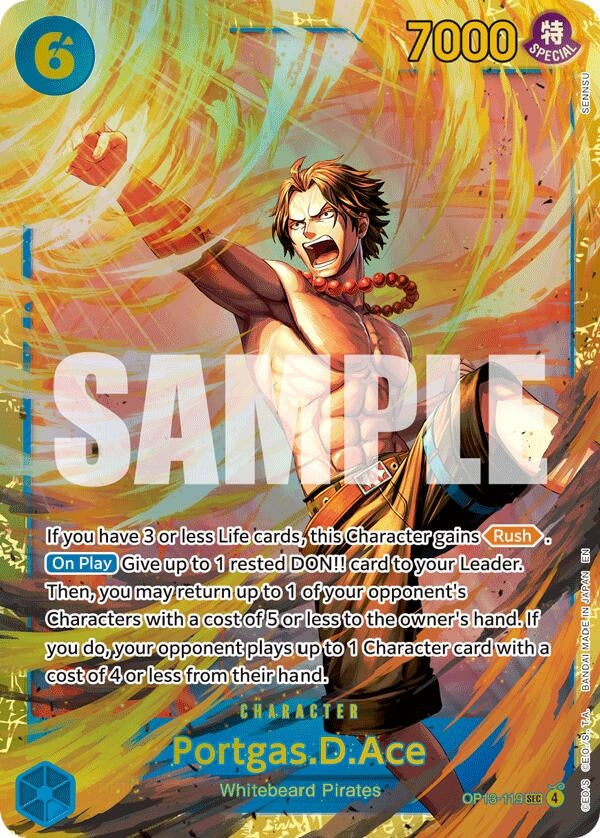 Portgas.D.Ace (119) (SP) (OP13-119) (Carrying On His Will)