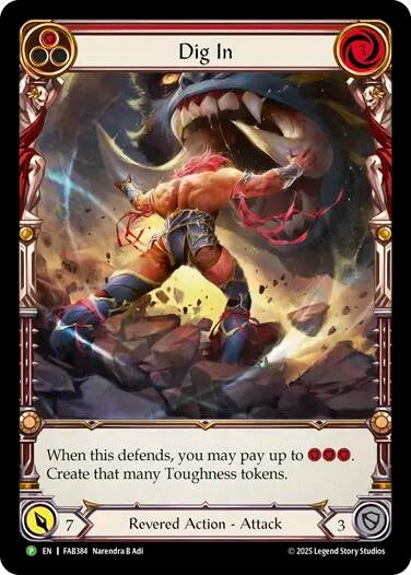Image for Dig In (Red) - FAB384 (FAB384) - Flesh and Blood TCG