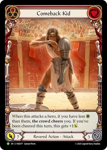 Image for Comeback Kid (Red) - FAB377 (FAB377) - Flesh and Blood TCG