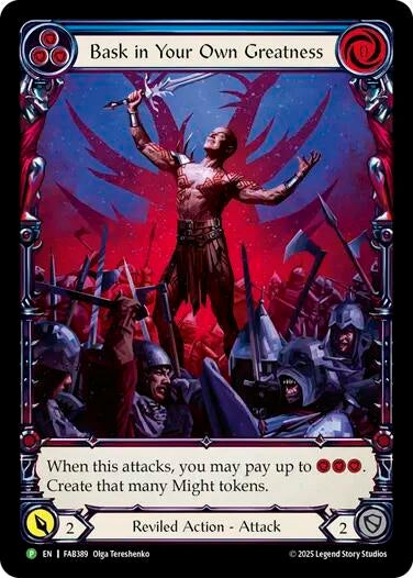 Image for Bask in Your Own Greatness (Blue) - FAB389 (FAB389) - Flesh and Blood TCG