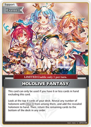 HOLOLIVE FANTASY (U) (hBP02-085) (Quintet Spectrum)
