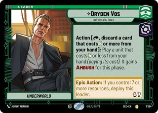 Image for Dryden Vos - I Never Ask Twice (7/262) (Secrets of Power) - Star Wars: Unlimited