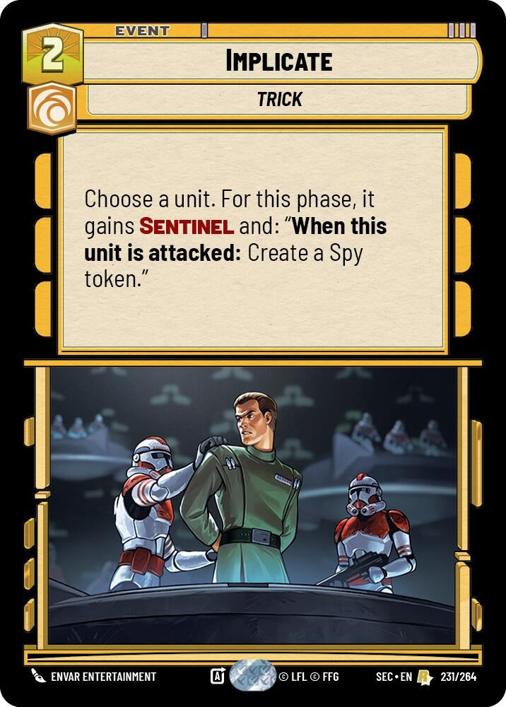 Image for Implicate (231/264) (Secrets of Power) - Star Wars: Unlimited