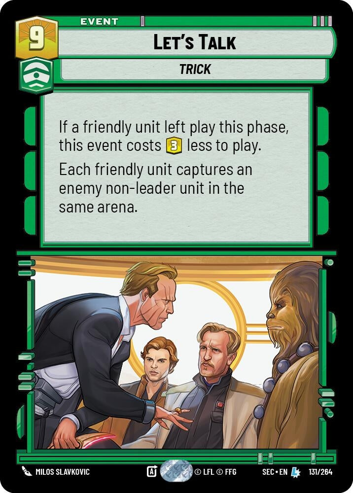 Image for Let's Talk (131/264) (Secrets of Power) - Star Wars: Unlimited