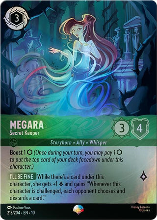 Image for Megara - Secret Keeper (Epic) (213/204) (Whispers in the Well) - Disney Lorcana