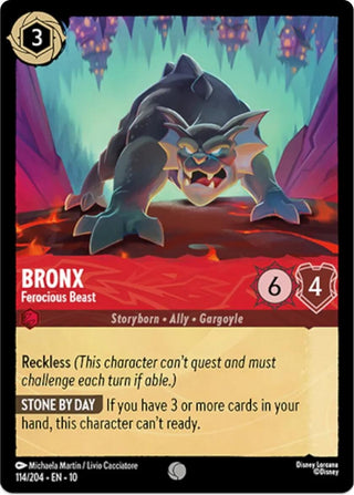 Image for Bronx - Ferocious Beast (114/204) (Whispers in the Well) - Disney Lorcana