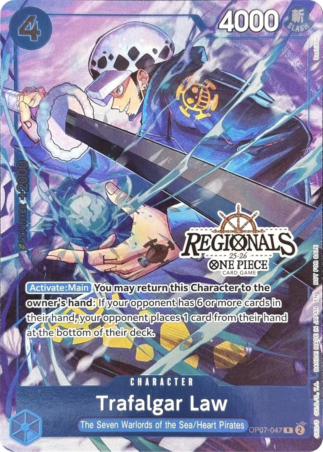 Image for Trafalgar Law (CS 25-26 Regionals Textured Chase Promo) (OP07-047) (One Piece Promotion Cards) - One Piece Card Game