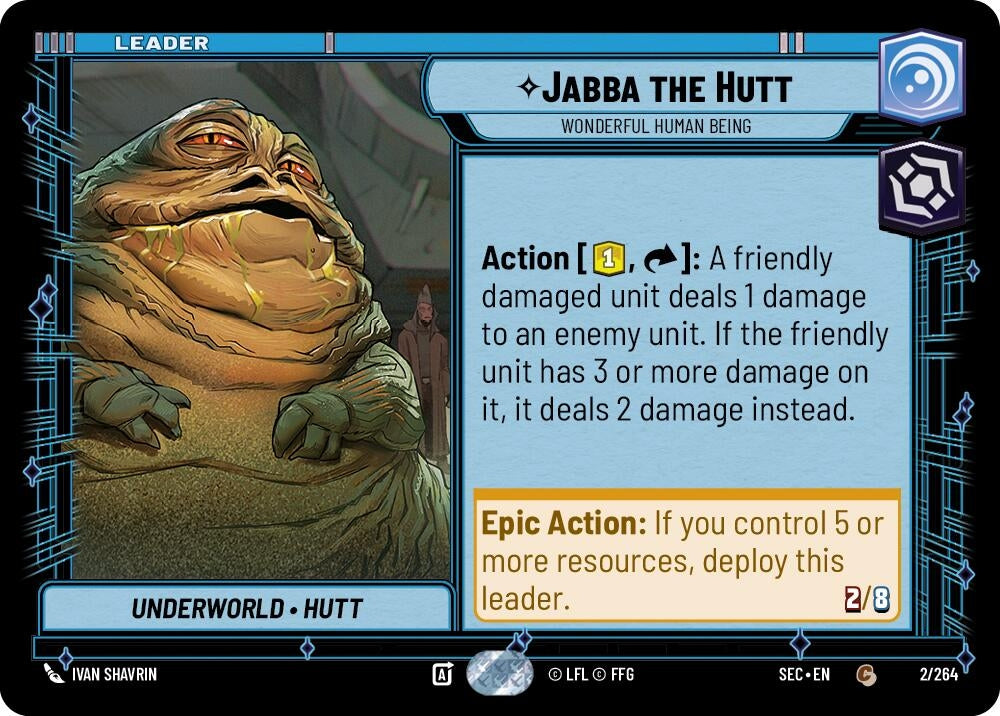 Image for Jabba the Hutt - Wonderful Human Being (2/264) (Secrets of Power) - Star Wars: Unlimited
