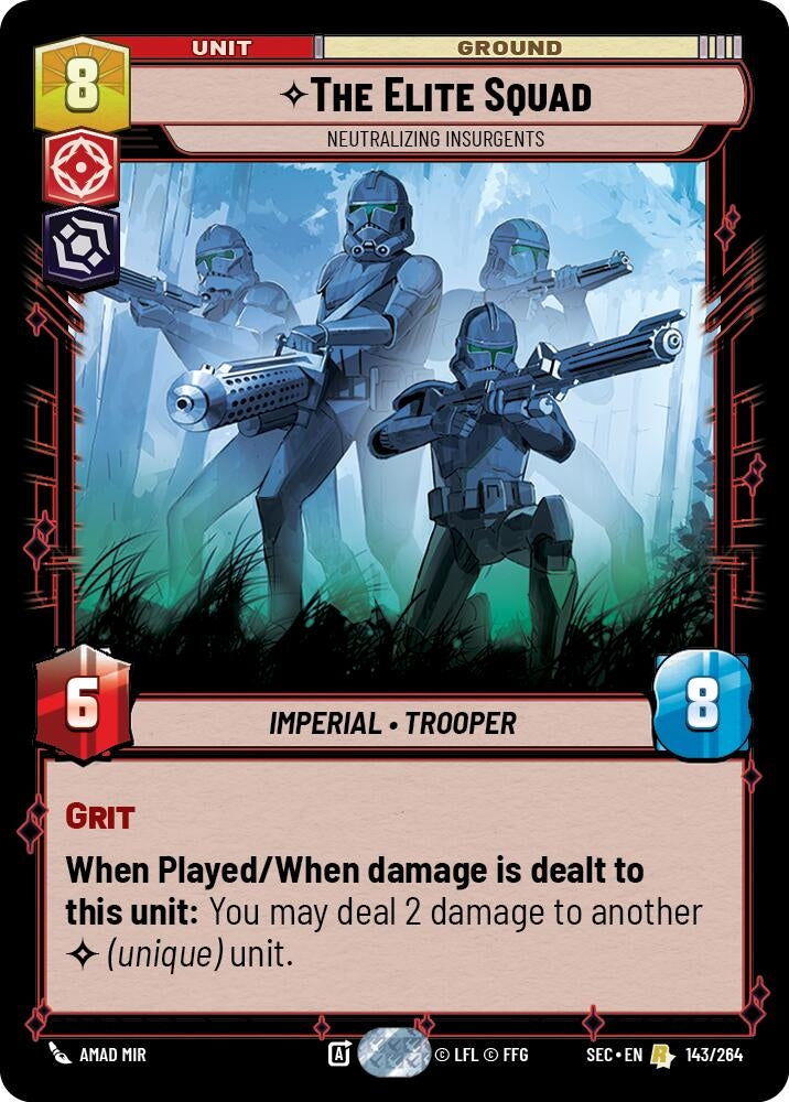 Image for The Elite Squad - Neutralizing Insurgents (143/264) (Secrets of Power) - Star Wars: Unlimited