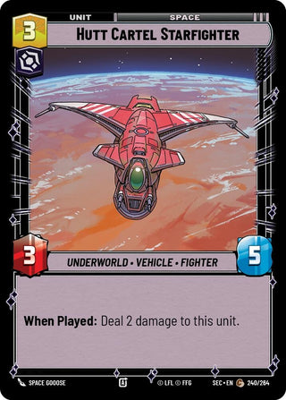 Image for Hutt Cartel Starfighter (240/264) (Secrets of Power) - Star Wars: Unlimited