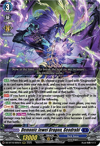 Image for Demonic Jewel Dragon, Geodrahl (DZ-BT10/005EN) (DZ-BT10: Dragonsoul Resonance) - Cardfight Vanguard