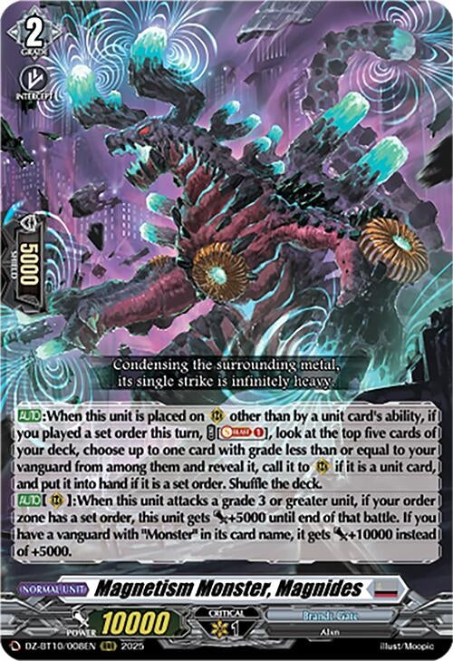 Image for Magnetism Monster, Magnides (DZ-BT10/008EN) (DZ-BT10: Dragonsoul Resonance) - Cardfight Vanguard
