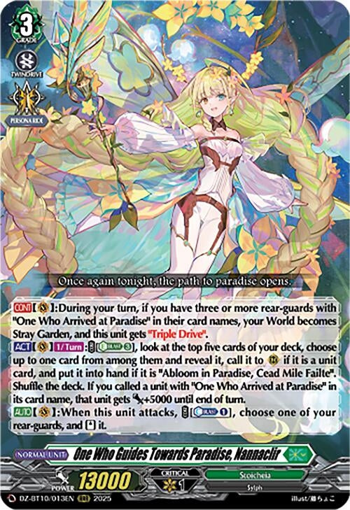 Image for One Who Guides Towards Paradise, Nannaclir (DZ-BT10/013EN) (DZ-BT10: Dragonsoul Resonance) - Cardfight Vanguard
