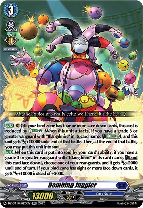 Image for Bombing Juggler (DZ-BT10/023EN) (DZ-BT10: Dragonsoul Resonance) - Cardfight Vanguard