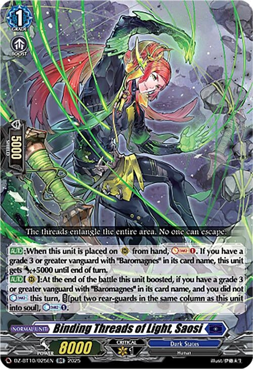 Image for Binding Threads of Light, Saosi (DZ-BT10/025EN) (DZ-BT10: Dragonsoul Resonance) - Cardfight Vanguard