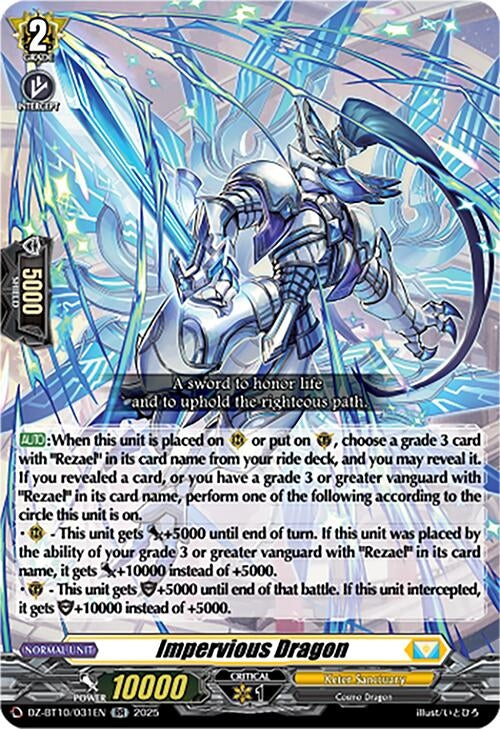 Image for Impervious Dragon (DZ-BT10/031EN) (DZ-BT10: Dragonsoul Resonance) - Cardfight Vanguard