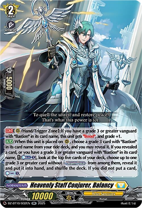 Image for Heavenly Staff Conjurer, Balancy (DZ-BT10/032EN) (DZ-BT10: Dragonsoul Resonance) - Cardfight Vanguard