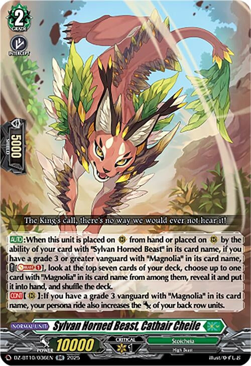 Image for Sylvan Horned Beast, Cathair Cheile (DZ-BT10/036EN) (DZ-BT10: Dragonsoul Resonance) - Cardfight Vanguard