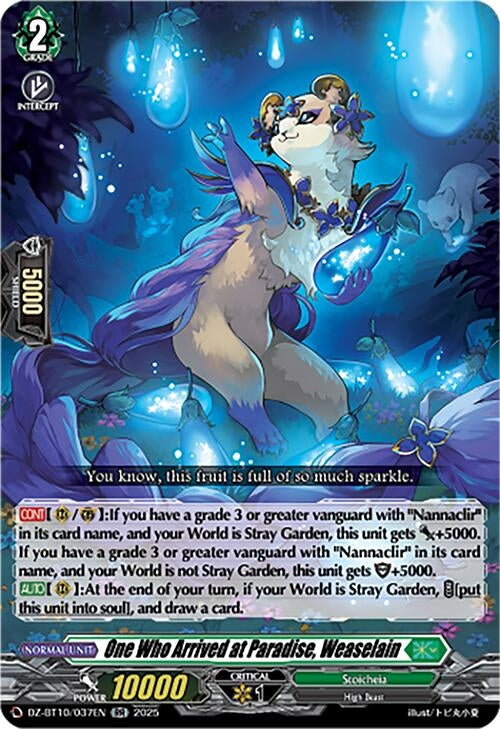 Image for One Who Arrived at Paradise, Weaselain (DZ-BT10/037EN) (DZ-BT10: Dragonsoul Resonance) - Cardfight Vanguard