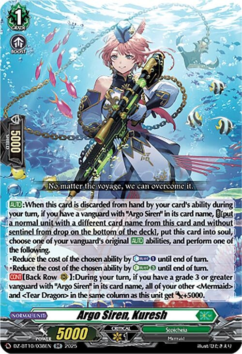 Image for Argo Siren, Kuresh (DZ-BT10/038EN) (DZ-BT10: Dragonsoul Resonance) - Cardfight Vanguard