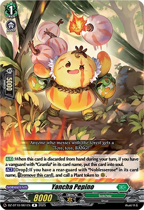 Image for Yancha Pepino (DZ-BT10/061EN) (DZ-BT10: Dragonsoul Resonance) - Cardfight Vanguard