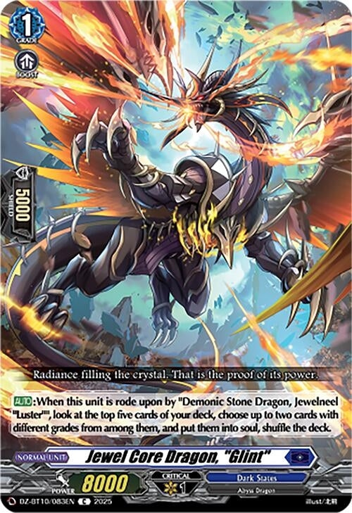 Image for Jewel Core Dragon, "Glint" (DZ-BT10/083EN) (DZ-BT10: Dragonsoul Resonance) - Cardfight Vanguard