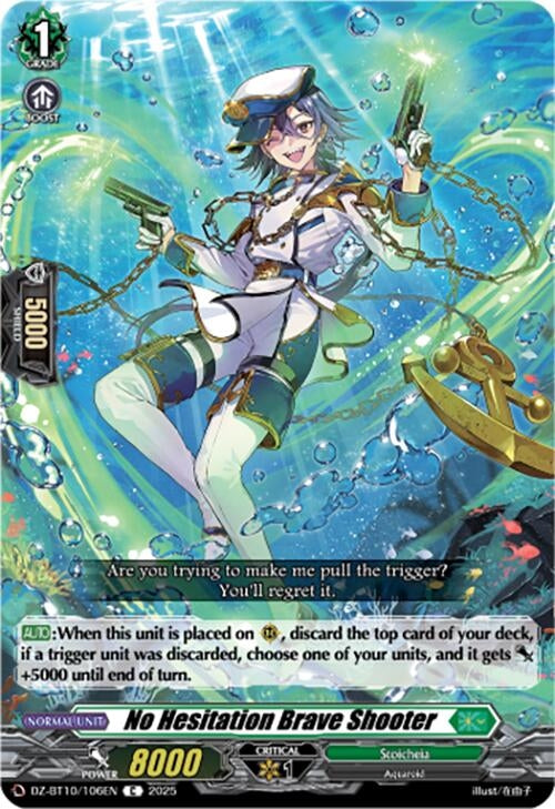 Image for No Hesitation Brave Shooter (DZ-BT10/106EN) (DZ-BT10: Dragonsoul Resonance) - Cardfight Vanguard