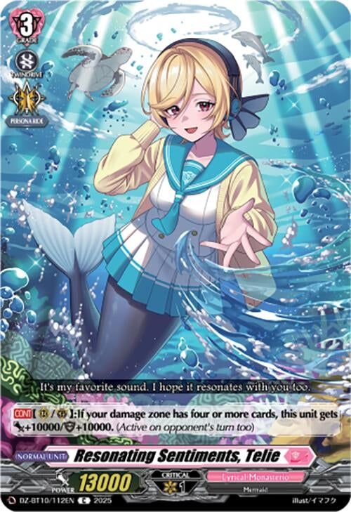 Image for Resonating Sentiments, Telie (DZ-BT10/112EN) (DZ-BT10: Dragonsoul Resonance) - Cardfight Vanguard