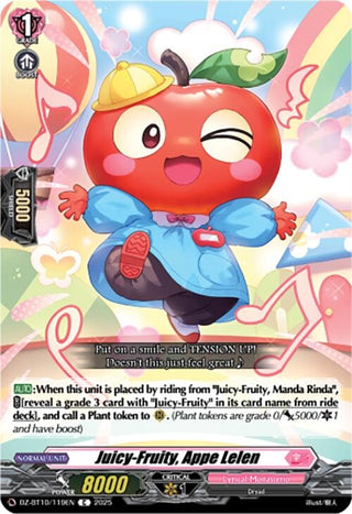 Image for Juicy-Fruity, Appe Lelen (DZ-BT10/119EN) (DZ-BT10: Dragonsoul Resonance) - Cardfight Vanguard
