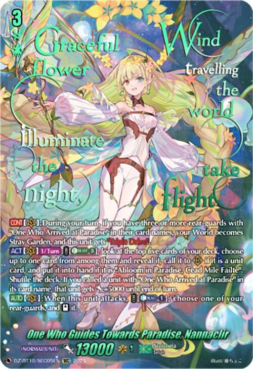 Image for One Who Guides Towards Paradise, Nannaclir (SEC) (DZ-BT10/SEC05EN) (DZ-BT10: Dragonsoul Resonance) - Cardfight Vanguard