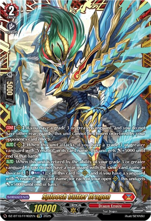 Image for Sploosh Cutter Dragon (FFR) (DZ-BT10/FFR02EN) (DZ-BT10: Dragonsoul Resonance) - Cardfight Vanguard