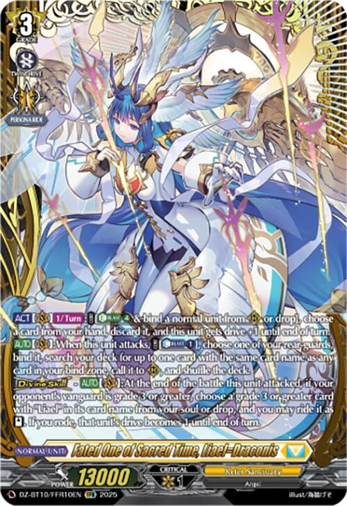 Image for Fated One of Sacred Time, Liael=Draconis (FFR) (DZ-BT10/FFR10EN) (DZ-BT10: Dragonsoul Resonance) - Cardfight Vanguard