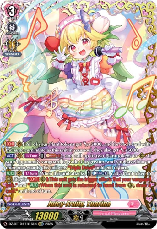 Image for Juicy-Fruity, Tuarina (FFR) (DZ-BT10/FFR16EN) (DZ-BT10: Dragonsoul Resonance) - Cardfight Vanguard