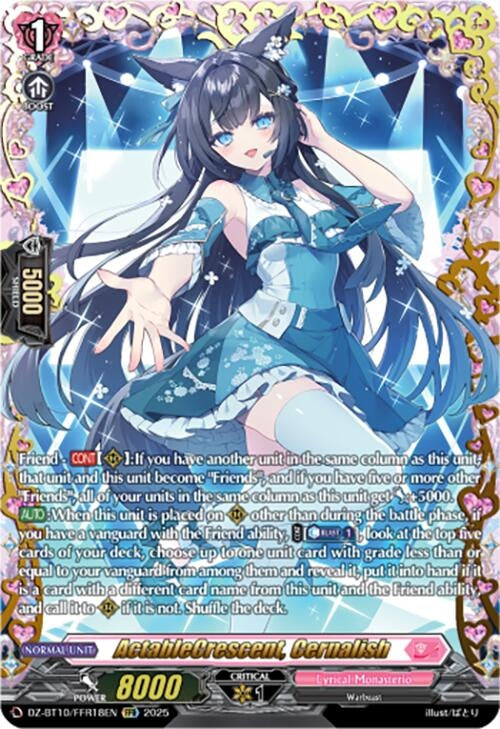 Image for ActableCrescent, Cernalish (FFR) (DZ-BT10/FFR18EN) (DZ-BT10: Dragonsoul Resonance) - Cardfight Vanguard